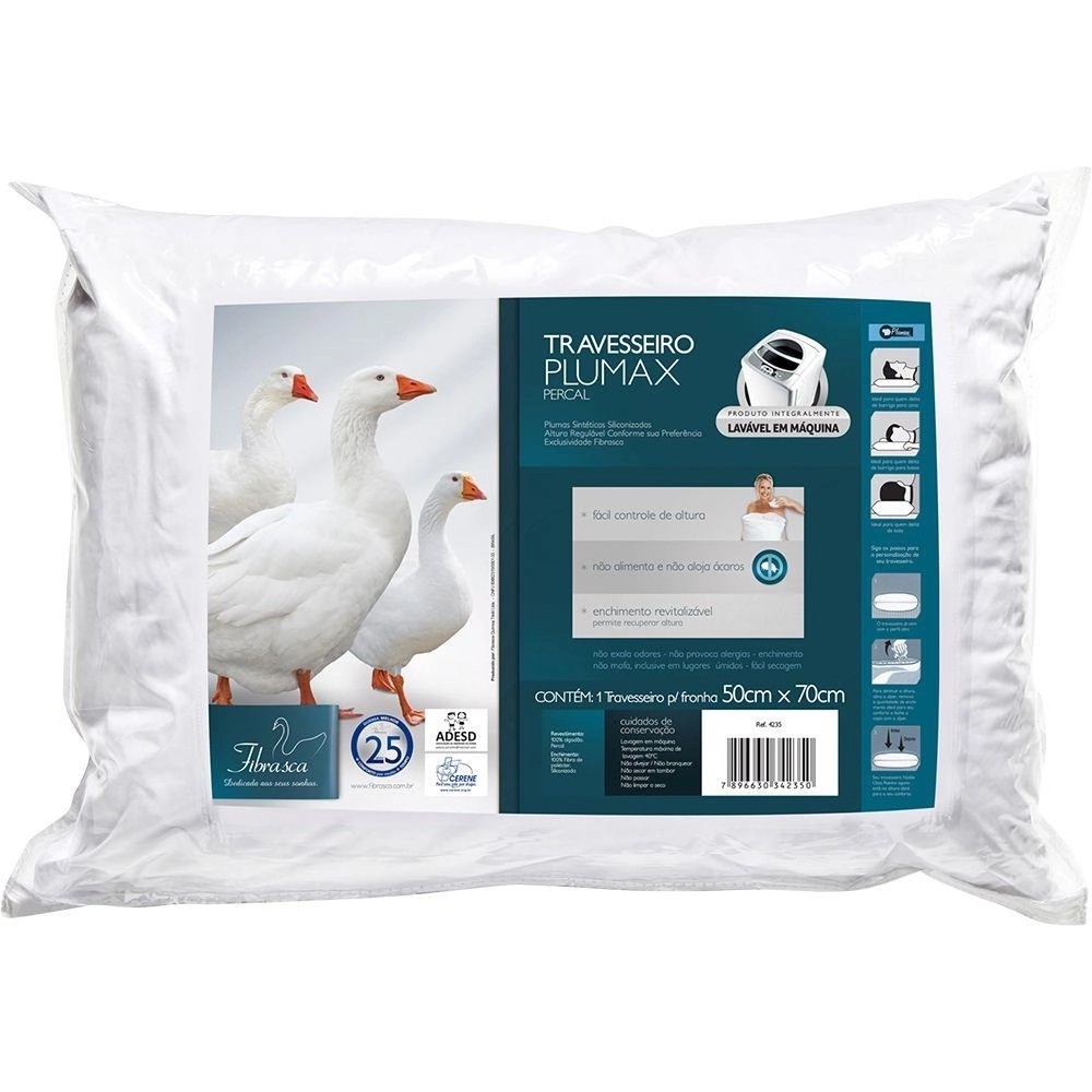 2383fddc3e4022e74b72c5488a223bd3.jpg 2383fddc3e4022e74b72c5488a223bd3 Travesseiro Plumax Percal 50X70 Ref 4235 Fibrasca