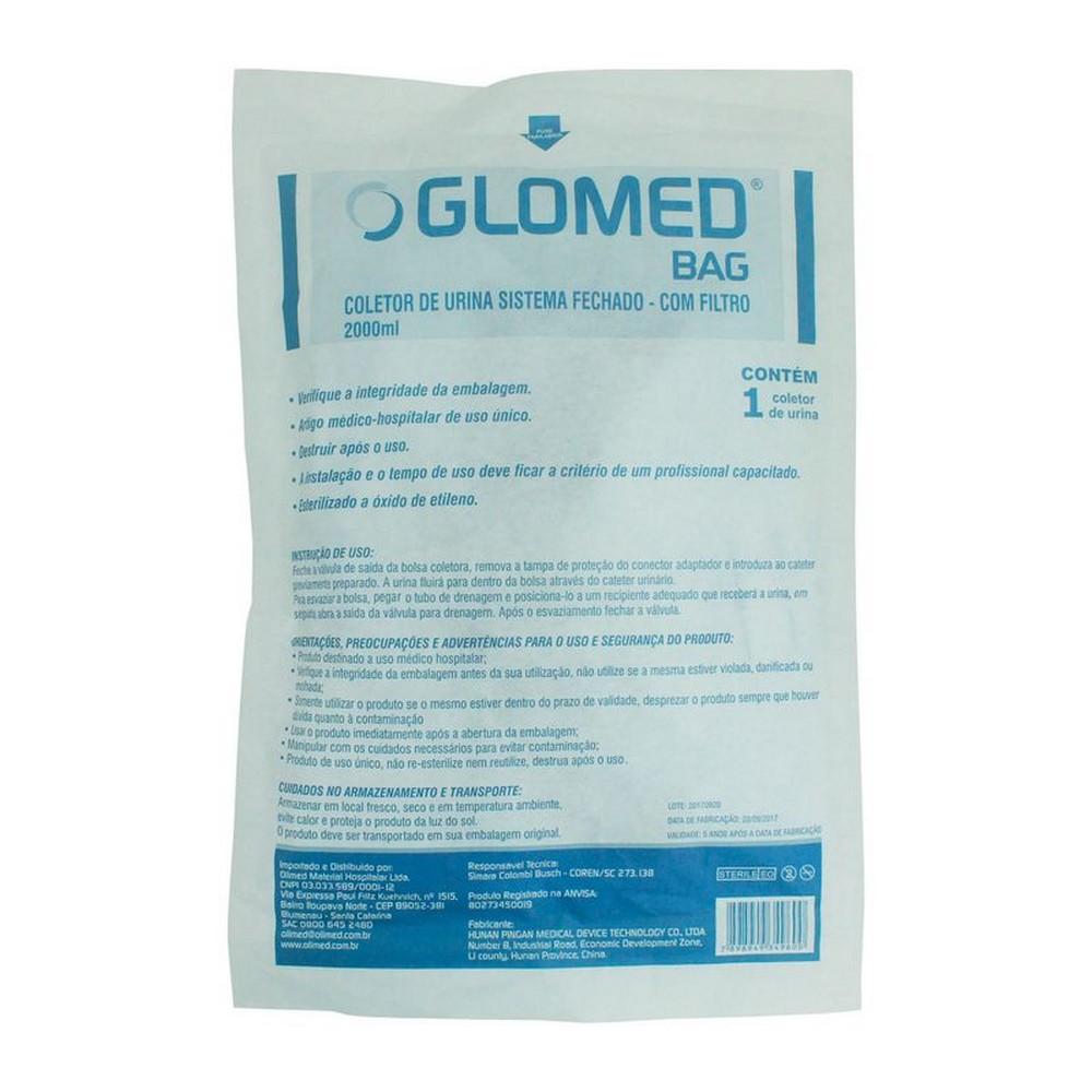 coletor de urina sist fechado com filtro 2l glomed bag 12405 1 e791c9f7db8c4db0b91d085cbeb818bb Coletor de Urina Sist Fechado Com Filtro 2L Glomed Bag