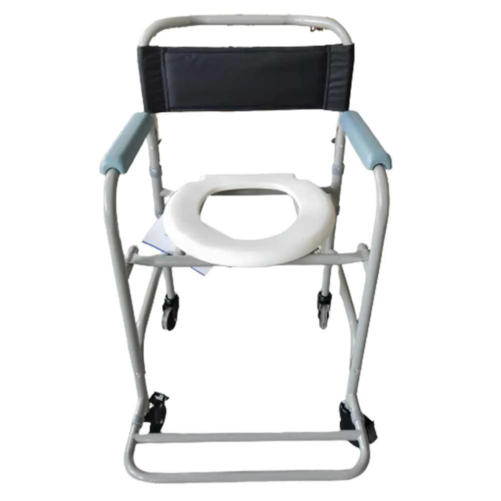 cadeira de banho higienica aco 100kg d30 dellamed 12295 2 94796ce64524cae73d191d03d3a2abd8 1 Cadeira de Banho D30 até 100kg Dobrável 2 em 1 - Dellamed